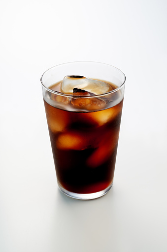 Iced coffee with ice image