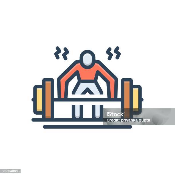 Hard Exercise Stock Illustration - Download Image Now - Anaerobic ...