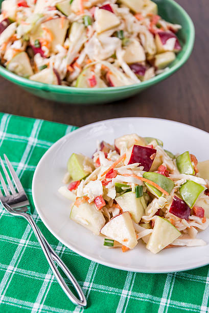 istock Coleslaw with red and green apples 161805643