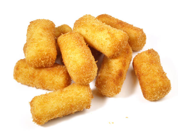 istock Potato Croquettes on white Background - Isolated 1618094075