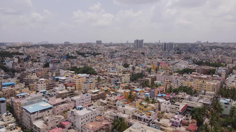 Aerial view of Bangalore City