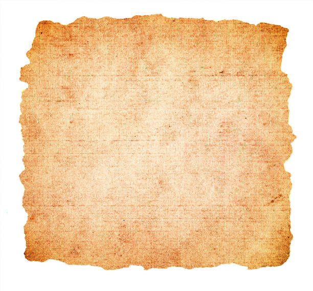 Retro Paper Texture isolated Texture of the Old and Vintage Paper Isolated on the White Background yellowed edges stock pictures, royalty-free photos & images