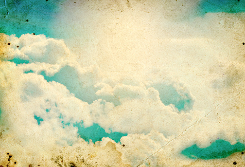 Old Toned Photo of the Clouds Background