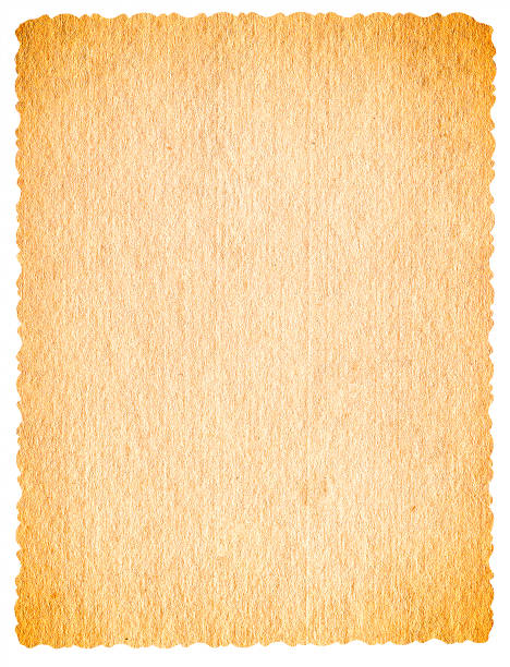 Retro Paper Texture isolated Texture of the Old and Vintage Paper Isolated on the White Background yellowed edges stock pictures, royalty-free photos & images