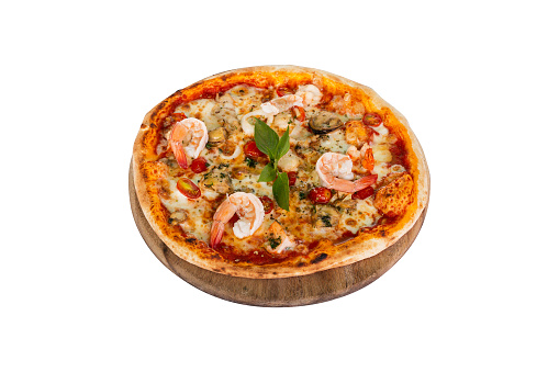 spicy shrimp (Tom Yum) pizza - Fusion food