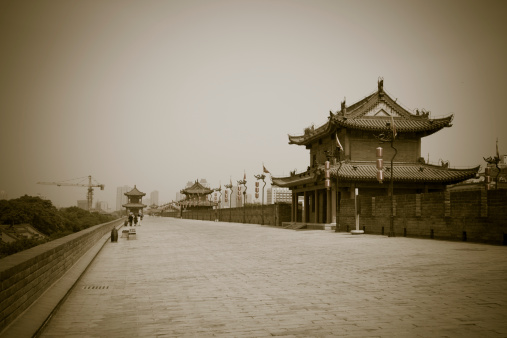 Xi'An City Wall is one of the best and oldest wall in China. It is 14km long, 12m high and 12-14m wide at the top.  