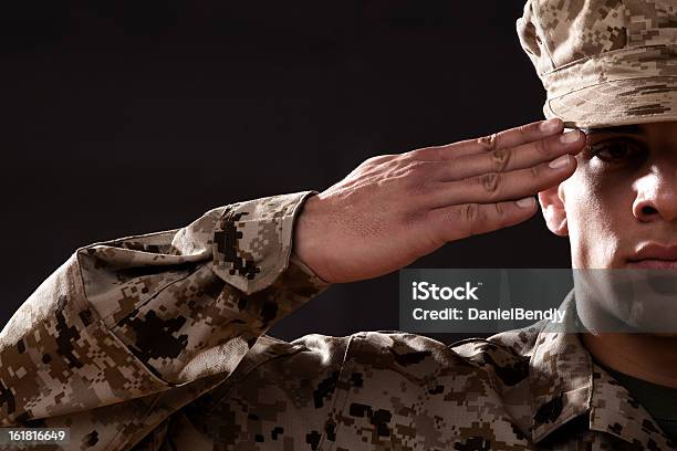 Us Marine Corps Solider Portrait Stock Photo - Download Image Now - US Marine Corps, Veteran, Military