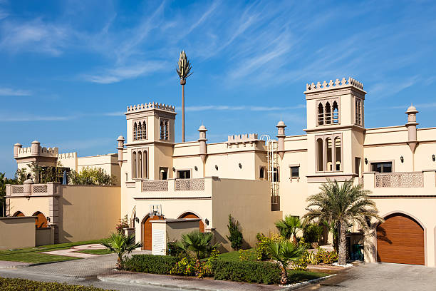 Traditional architecture in Dubai stock photo