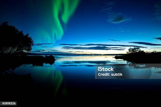 Aurora Borealis On Iceland Stock Photo - Download Image Now - Astronomy, Aurora Borealis, Cloud - Sky