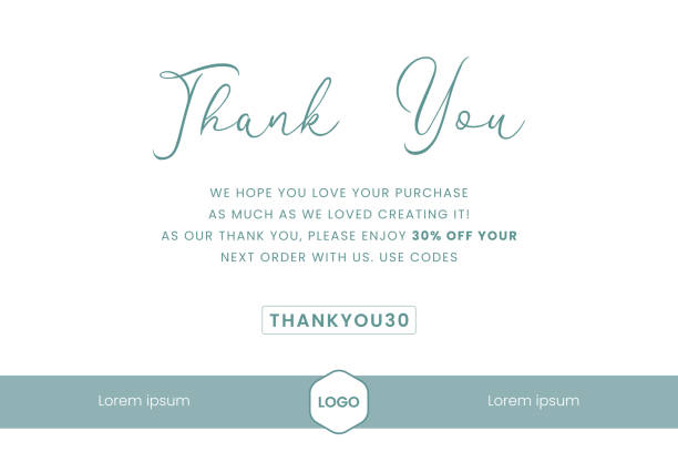 Thank you for your order card. modern design with calligraphic inscription. Vector typography. Thank you for your order card. modern design with calligraphic inscription. Vector typography. latar belakang stock illustrations