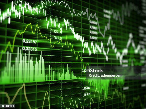 Finanziellen Hintergrund Stockfoto und mehr Bilder von Börse - Börse, Grün, Bildhintergrund