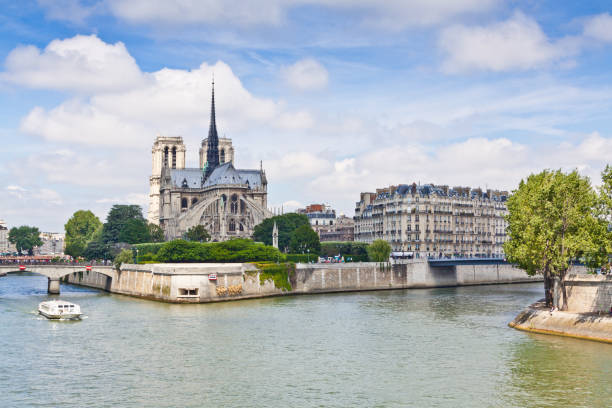 istock Paris, Seine river and Notre Dame. 161819327