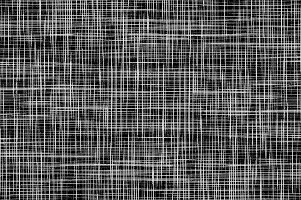 Vector illustration of Texture of burlap, canvas, dark background