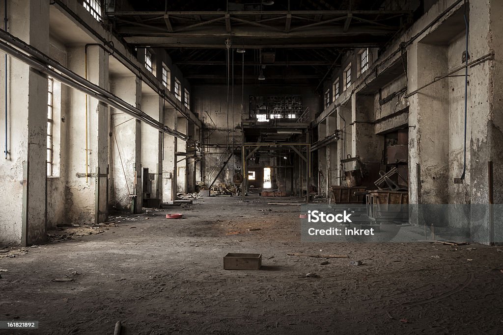 Old industrial building - Royalty-free Terkedilmiş Stok görsel