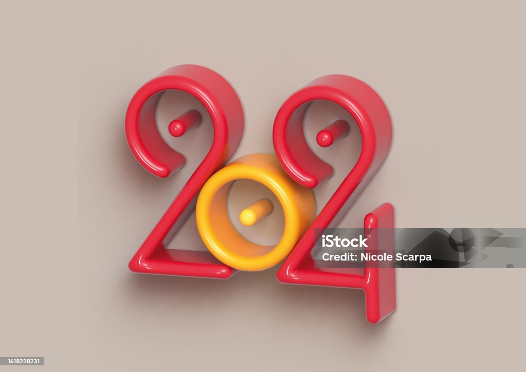 Number 2025 Graphic Design 3d Illustration Stock Photo Download Image