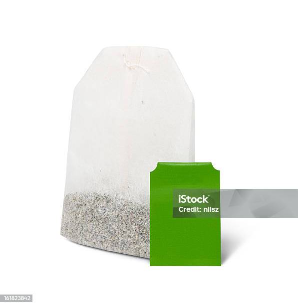 Blank Label With Tea Bag Stock Photo - Download Image Now - Blank, British Culture, Copy Space