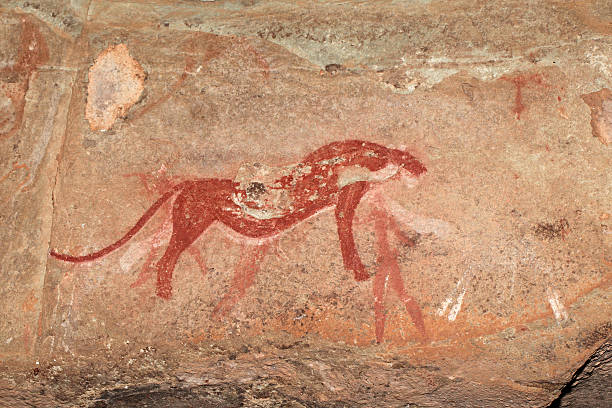 istock Bushmen rock painting 161823916