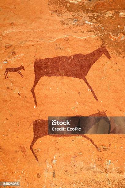 Boscimani Roccia Pittura - Fotografie stock e altre immagini di Africa - Africa, Animale, Animale selvatico