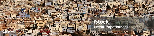 Panoramic Of Chefchouen Village Stock Photo - Download Image Now - Africa, Casbah, City