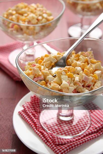 Krabbensalat Mit Eier Mais Und Mayonnaise Stockfoto und mehr Bilder von Bildkomposition und Technik - Bildkomposition und Technik, Ei, Erfrischung