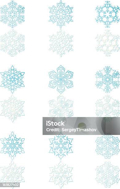 Ilustración de Snowflakes Juego De 5 y más Vectores Libres de Derechos de Abstracto - Abstracto, Arte, Arte cultura y espectáculos