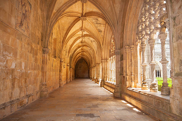 istock Royal cloister of Batalha monastery 161827615