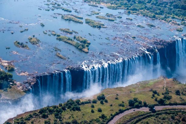 istock Aerial View of Victoria Falls 1618312545