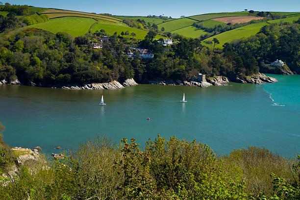 istock Yachts on the Dart Estuary near Dartmouth 161832985