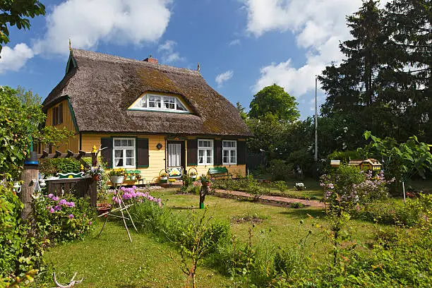 old fisherman's cottage in western pomerania