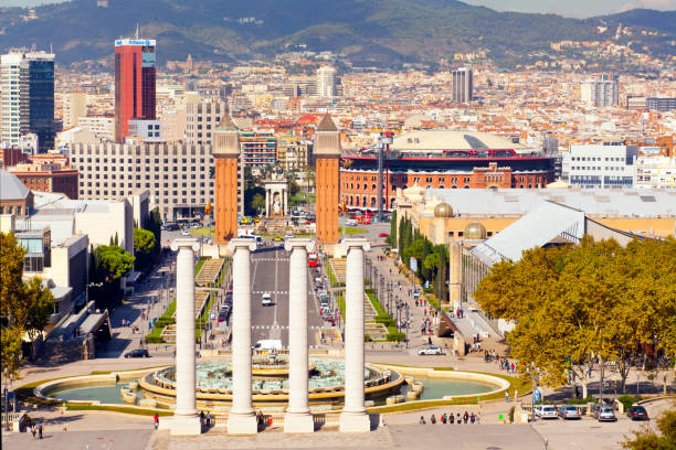 istock Plaza Espanya in Barcelona city, Spain. 1618377596