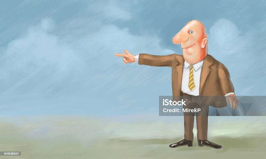 businessman pointing  Adult Stock Photo