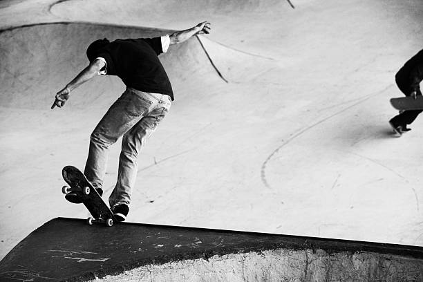 istock Two Male Skateboards at a Skate Park 161838564