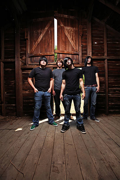 istock Group of Men Dressed in Black Standing 161839282