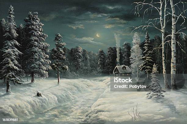 Ilustración de La Noche Antes De Navidad y más Vectores Libres de Derechos de Abedul - Abedul, Abeto Picea, Arte