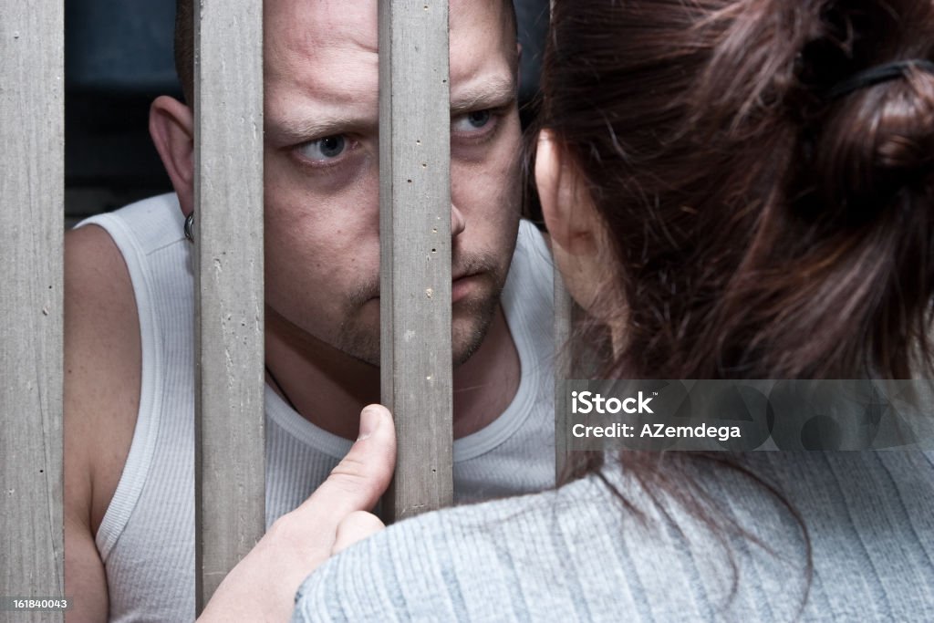 Gefängnis und Besuch - Lizenzfrei Begrenzte Räume Stock-Foto