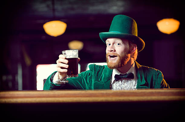 istock Irish Character / Leprechaun Toasting with a Pint of Beer 161842332