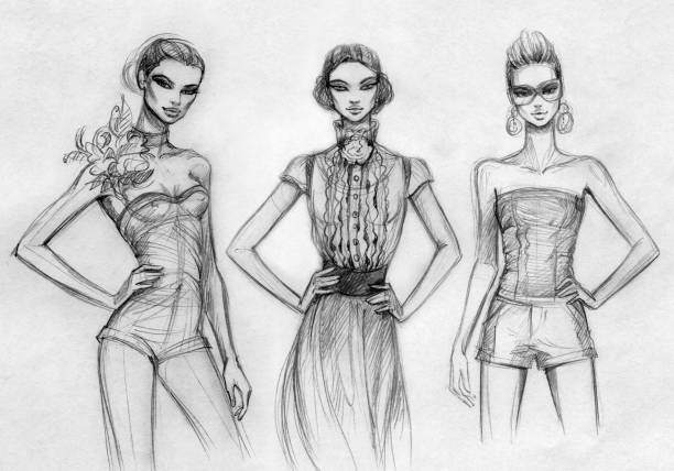 Fashion design sketch
