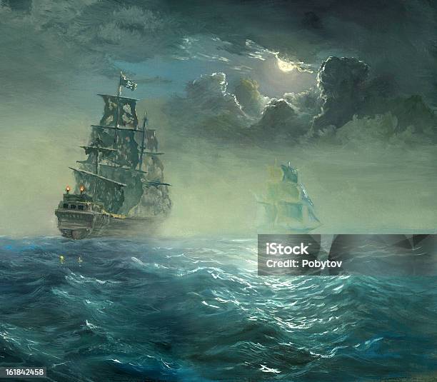 Pirates - Arte vetorial de stock e mais imagens de Tempestade - Tempestade, Mar, Veículo Aquático