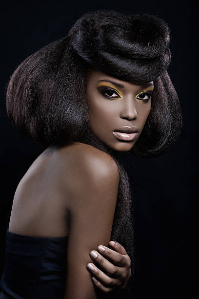 istock looking at camera black sexy woman 161843362
