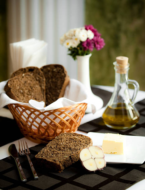 Black bread stock photo