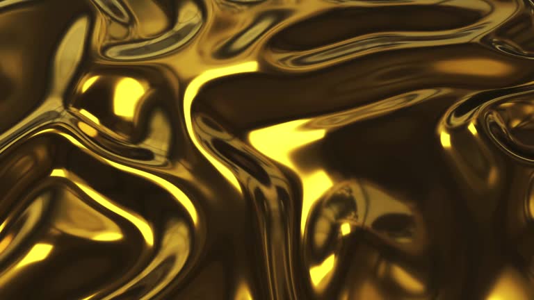 Oil fluid abstract fabric gold liquid. Golden wave background. Gold background. Gold texture. Lava, nougat, caramel, amber, honey, oil. 3d rendering