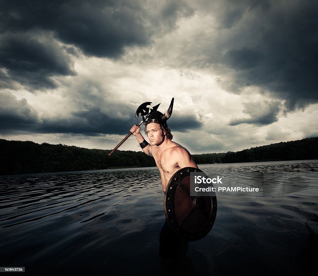 Viking heraus. auf das Wasser - Lizenzfrei Nackt Stock-Foto