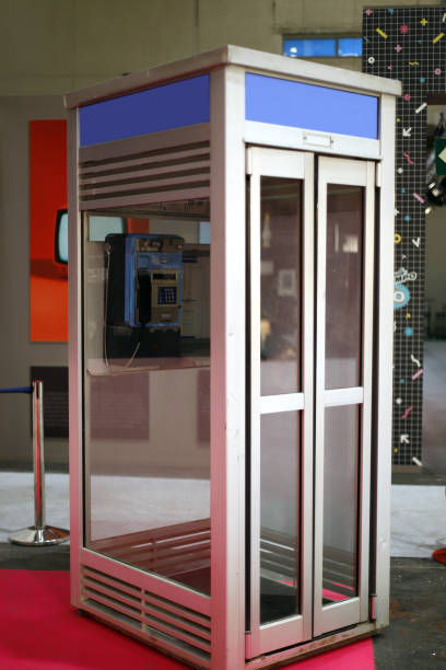 coin phone booth on the street