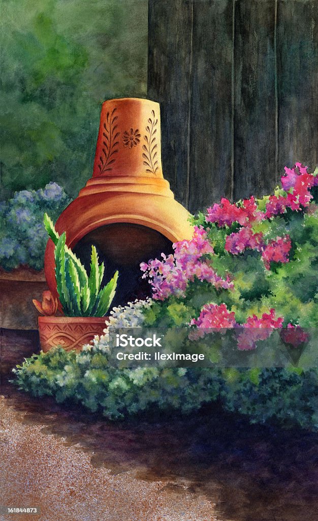 Sunstruck - Royalty-free Vaso de Flor Ilustração de stock
