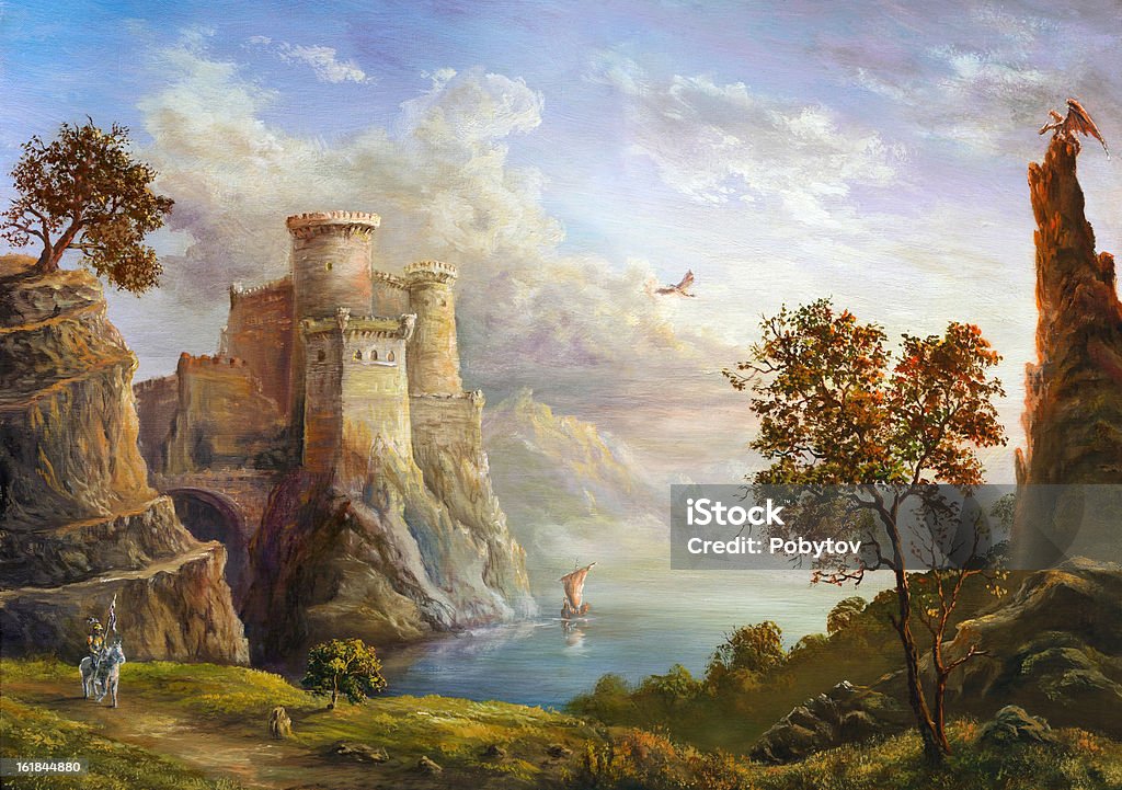 Fairy kingdom The similar images: Castle stock illustration