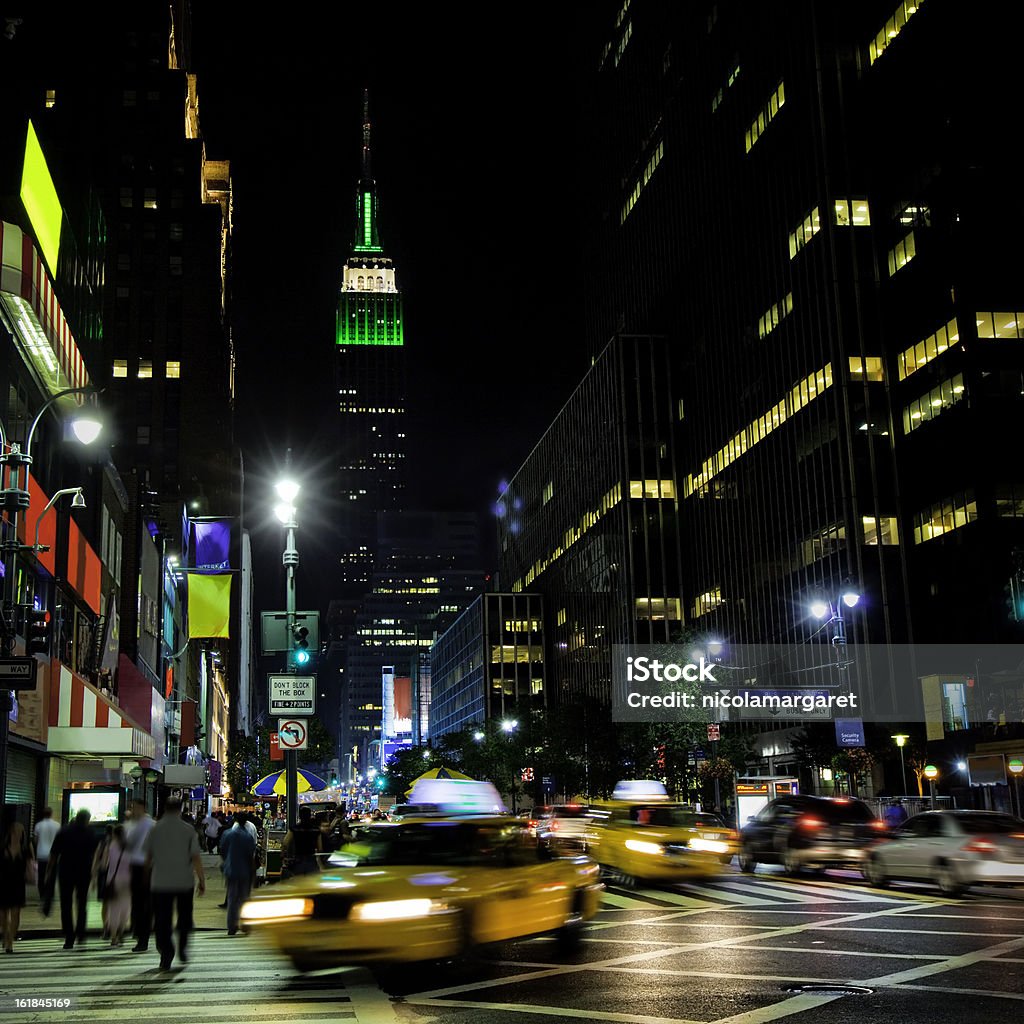 Animé de Manhattan, à New York - Photo de Empire State Building libre de droits