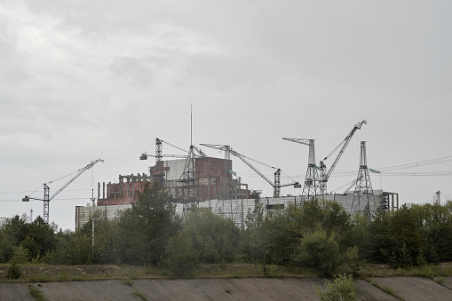 unfinished sixth reactor of the Chernobyl nuclear power plant