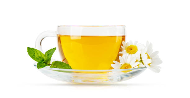 istock Soothing herbal tea blend with mint and chamomile 1618483016