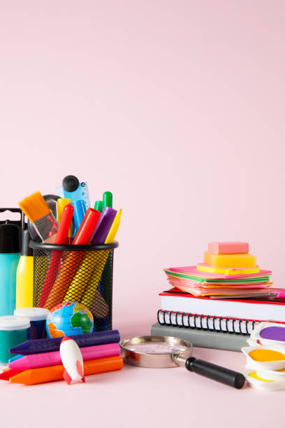 istock School Supplies on Pink Background 1618501680