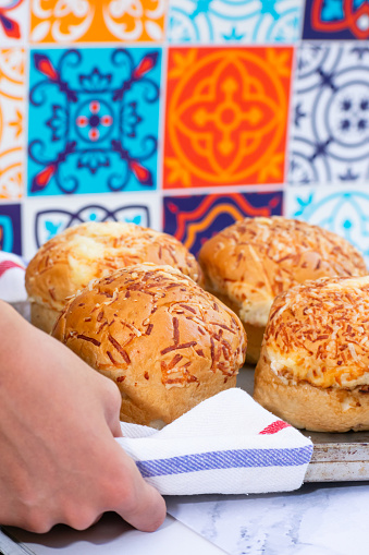Tantalizing appeal of artisanal burger buns with a delectable twist of Parmesan cheese.